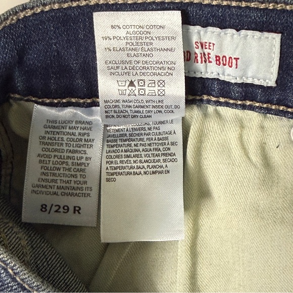 Lucky Brand Sweet Mid Rise Bootcut Women’s Jeans Size 8/29R - Picture 15 of 16